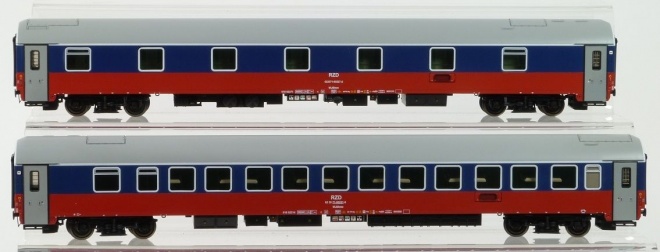 Set of 2 Sleeping cars type WLABmee for International trains in new 2007 livery<br /><a href='images/pictures/LS_Models/ls_models_48011.jpg' target='_blank'>Full size image</a>